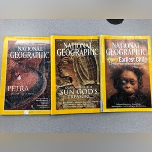 Lot of 3 National Geographic Magazines 1998 2003 2004